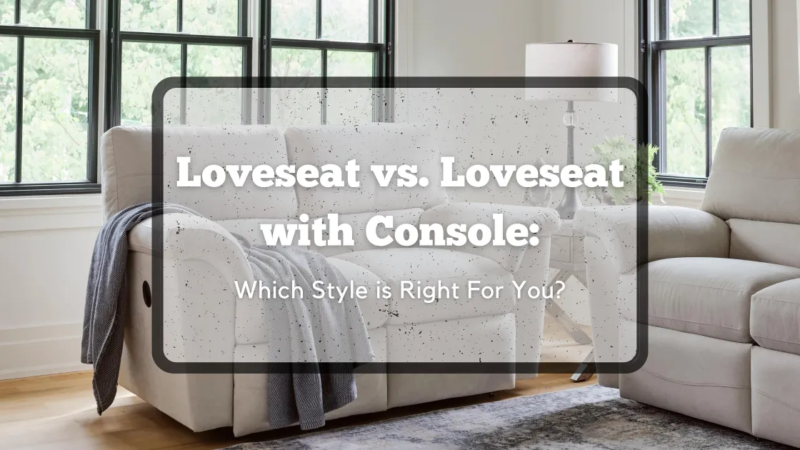 Loveseat with console deals
